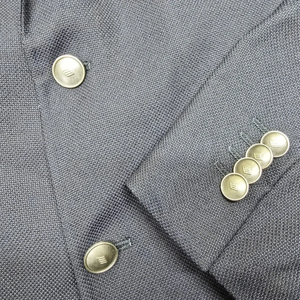 Joseph Abboud Sport Coat Mens 52L 52 Navy Blue Birdseye Blazer Exec‎ Fit Wool